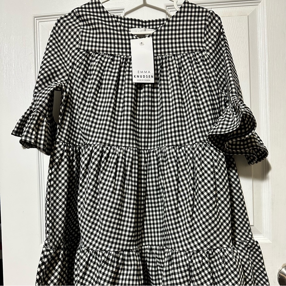 NWT Emma Knudsen Gingham Dress